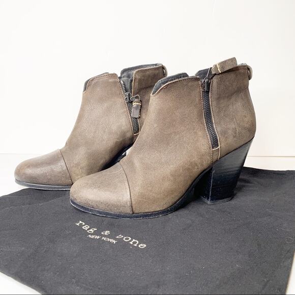 Rag & Bone Margot Booties Brown SZ 40